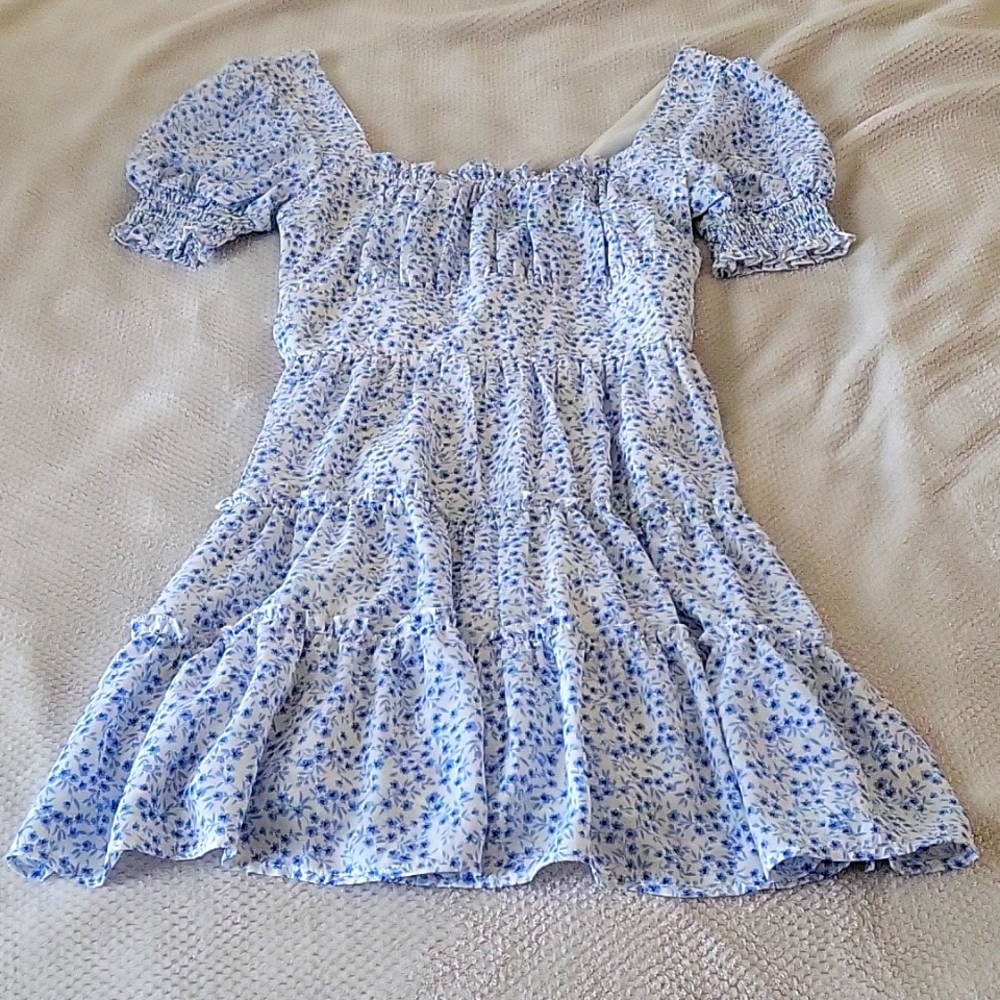 Blue Floral Dress